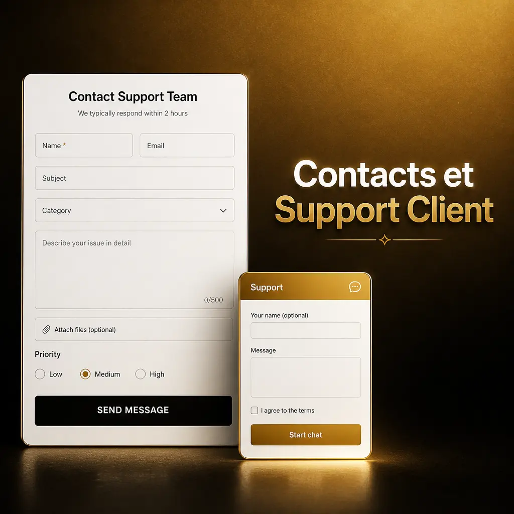 Agent de support client aidant un joueur français