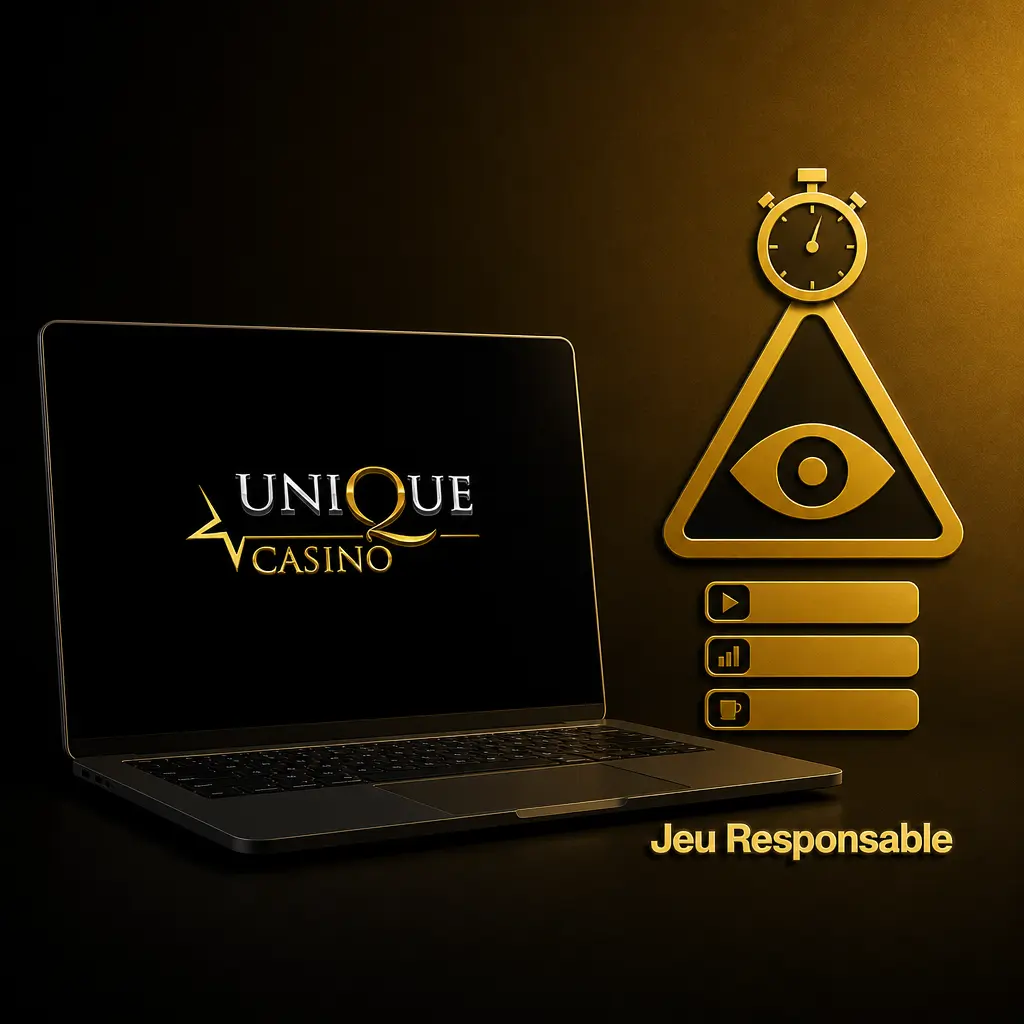 Outils de jeu responsable disponibles sur le compte joueur UniqueCasino