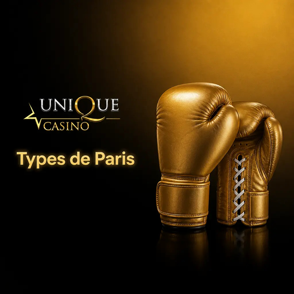 Différents types de paris sportifs proposés par UniqueCasino